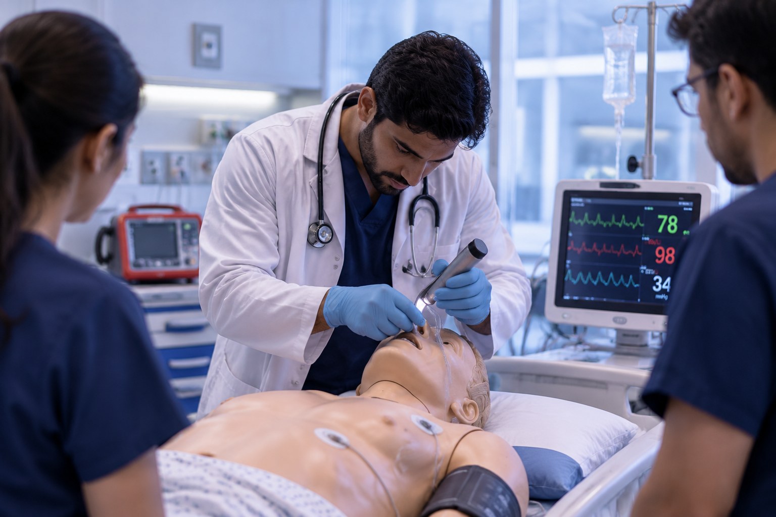 Medical simulation training